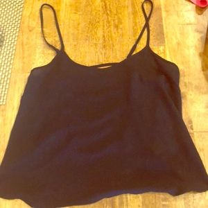 Woman’s black tank